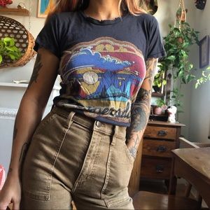 Bandit Brand blue grey Desperado distressed XS Tee